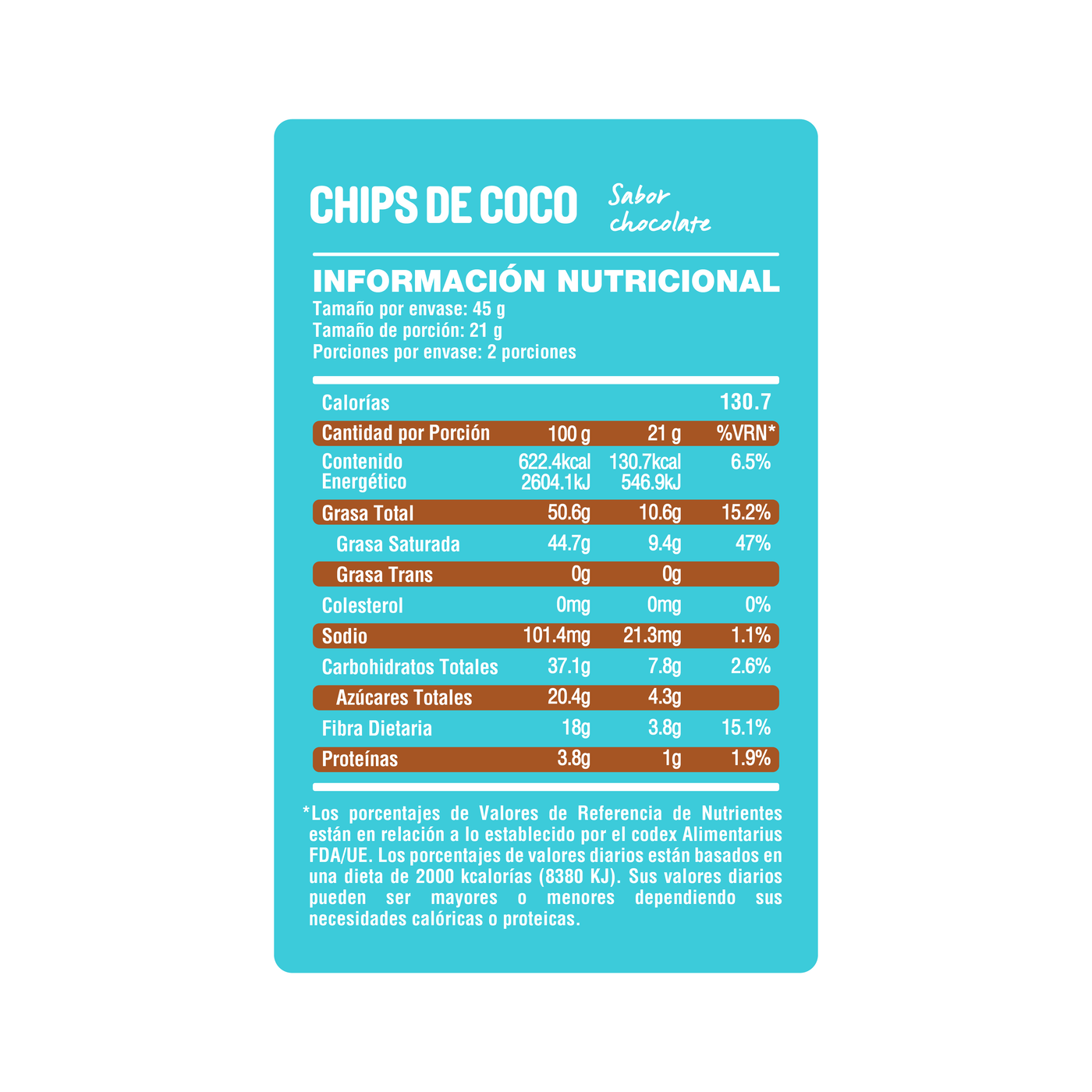 Chips de Coco - 6Pack x 45g